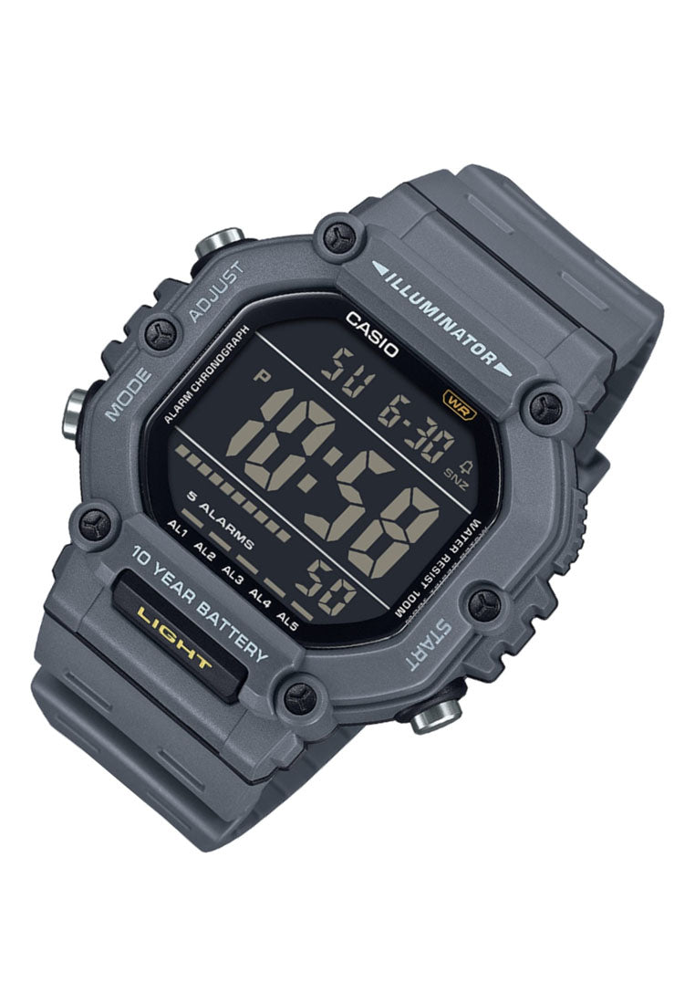 Casio AE-1600H-8B Digital Rubber Band Watch For Men-Watch Portal Philippines