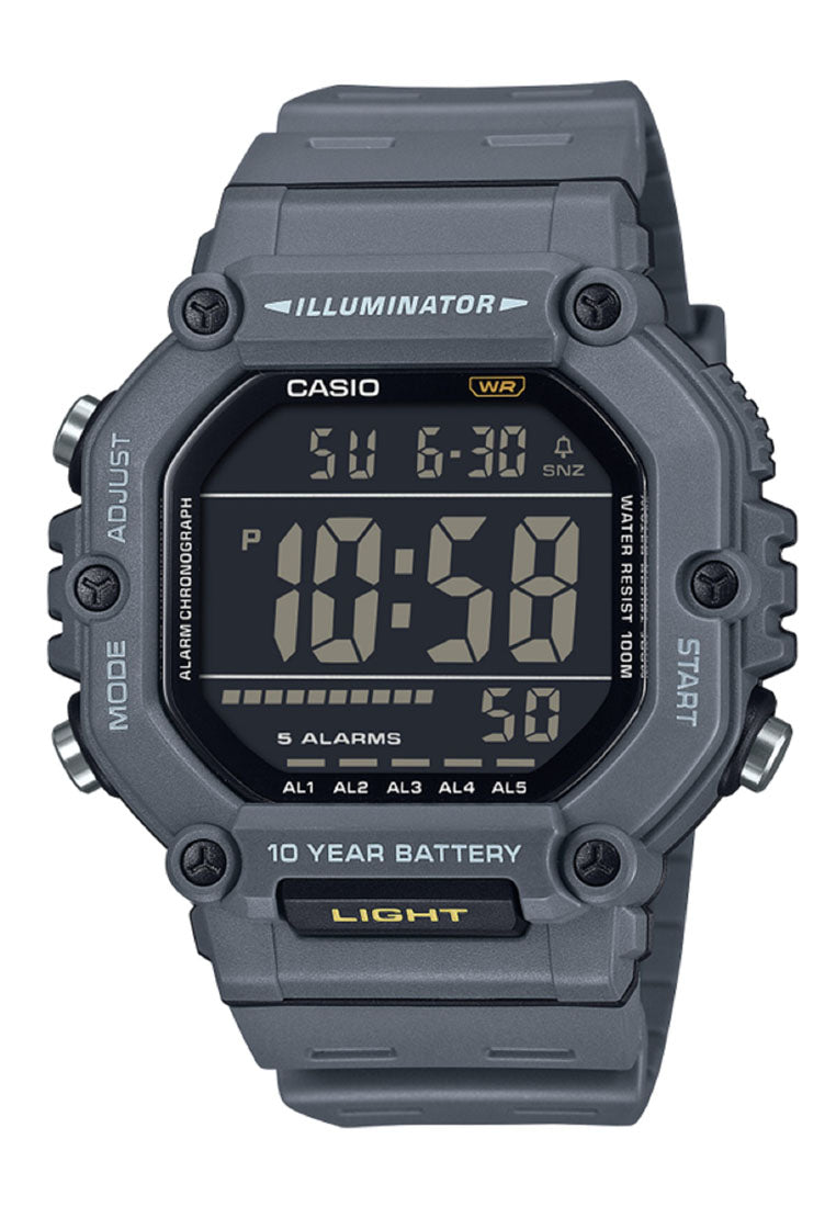 Casio AE-1600H-8B Digital Rubber Band Watch For Men-Watch Portal Philippines