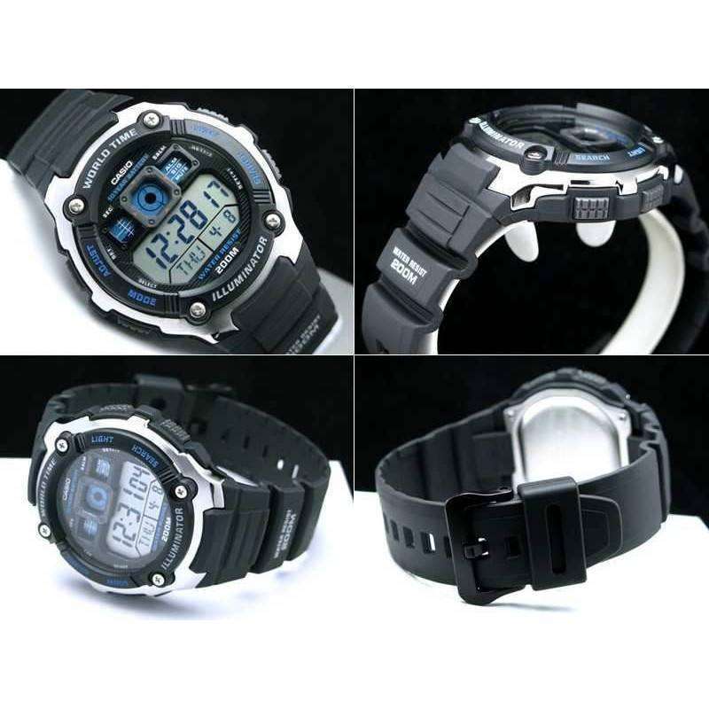 Casio AE-2000W-1A Black Resin Strap Watch for Men-Watch Portal Philippines