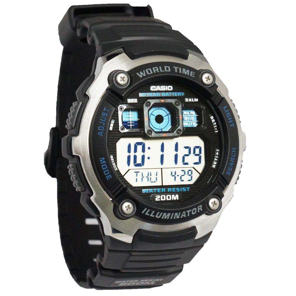Casio AE-2000W-1A Black Resin Strap Watch for Men-Watch Portal Philippines