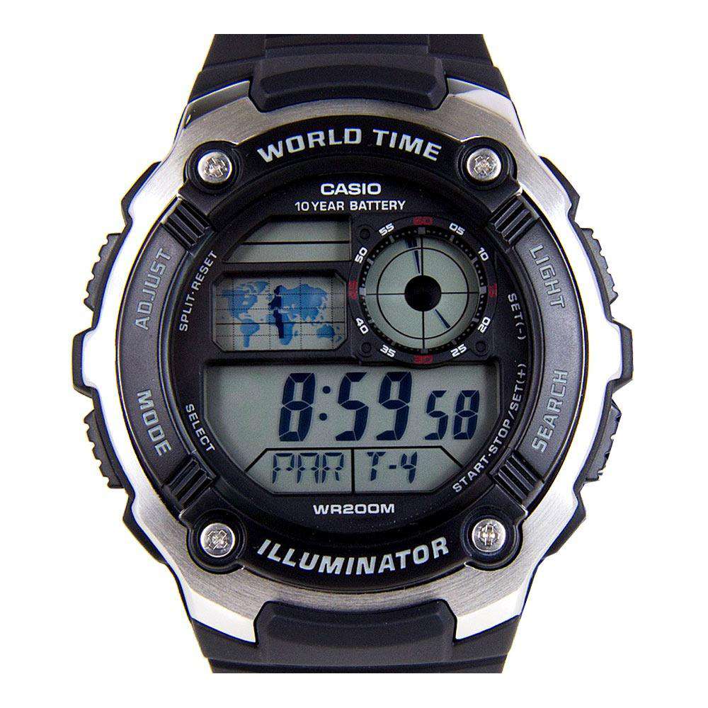 Casio AE-2100W-1A Black Resin Strap Watch for Men-Watch Portal Philippines