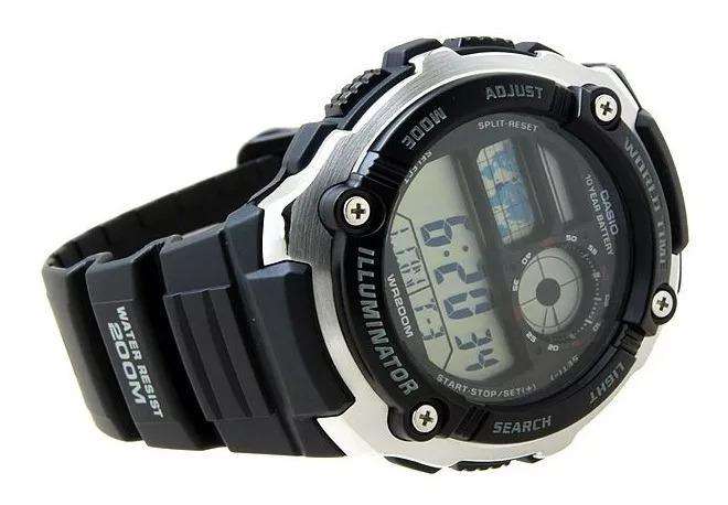 Casio AE-2100W-1A Black Resin Strap Watch for Men-Watch Portal Philippines