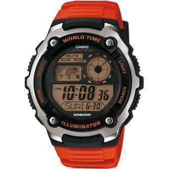 Casio AE-2100W-4A Orange Resin Strap Watch for Men-Watch Portal Philippines