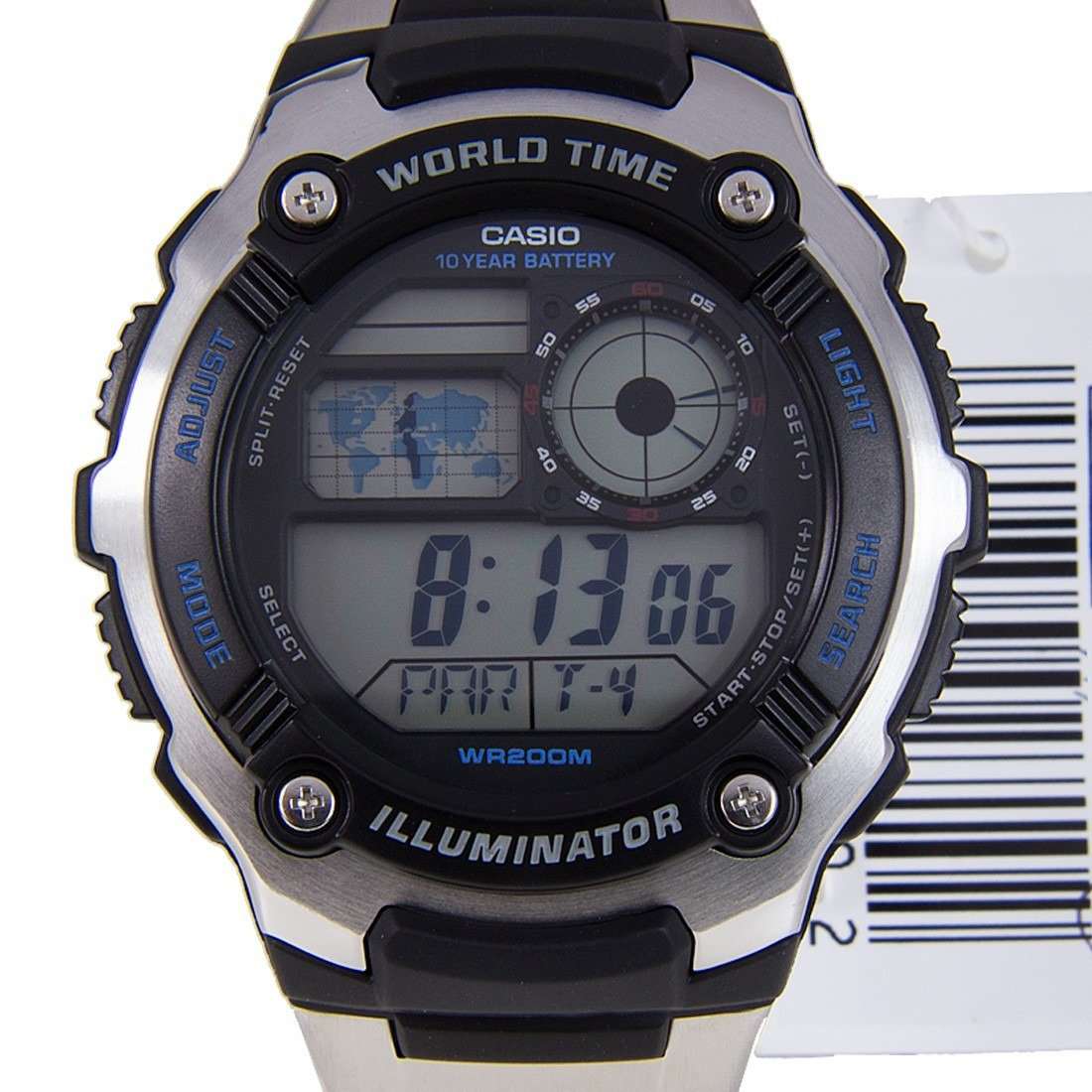 Casio AE-2100WD-1A Silver Stainless Watch Men-Watch Portal Philippines