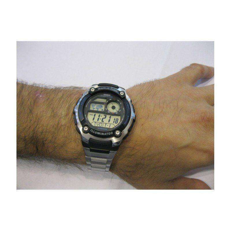 Casio AE-2100WD-1A Silver Stainless Watch Men-Watch Portal Philippines