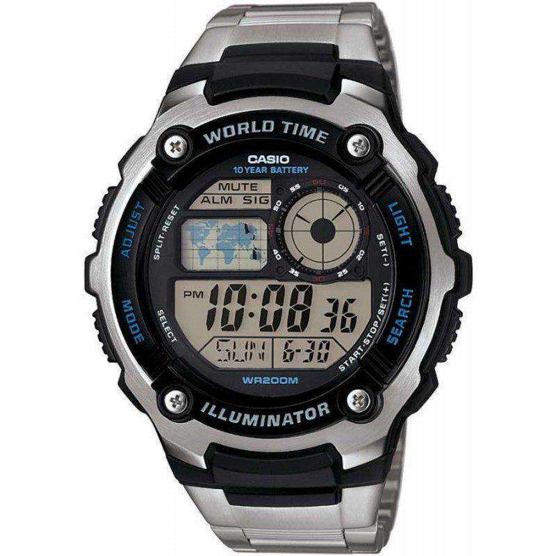 Casio AE-2100WD-1A Silver Stainless Watch Men-Watch Portal Philippines