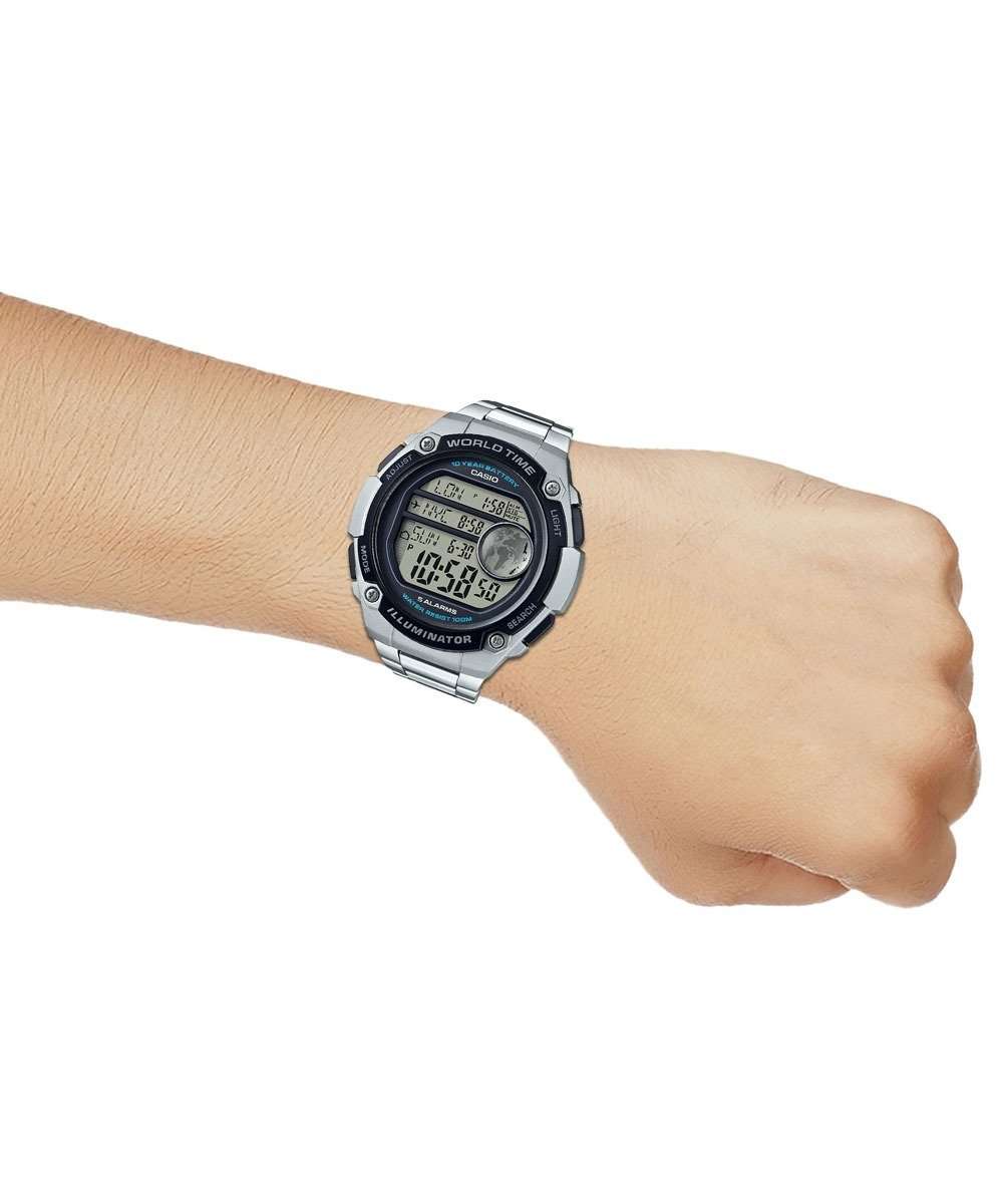 Casio AE-3000WD-1AVDF Silver Stainless Watch for Men-Watch Portal Philippines