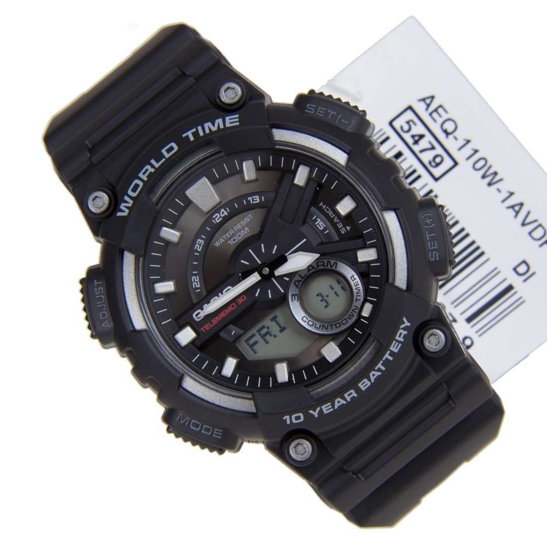 Casio AEQ-110W-1A Black Resin Strap Watch for Men-Watch Portal Philippines