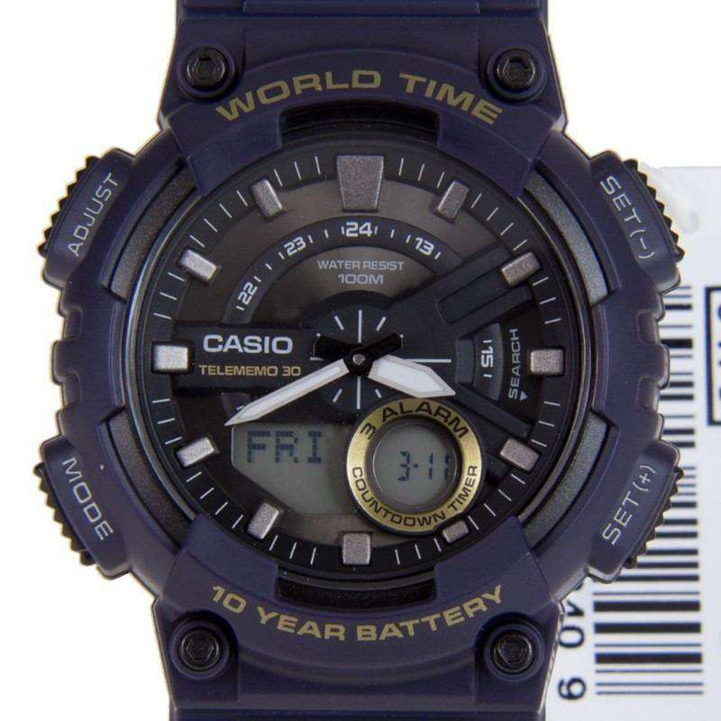 Casio AEQ-110W-2A Navy Blue Resin Strap Watch for Men-Watch Portal Philippines