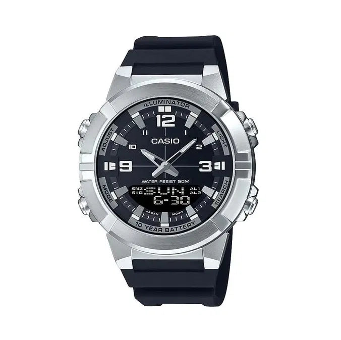 Casio AMW-870-1A Digital Analog Rubber Strap Watch For Men-Watch Portal Philippines
