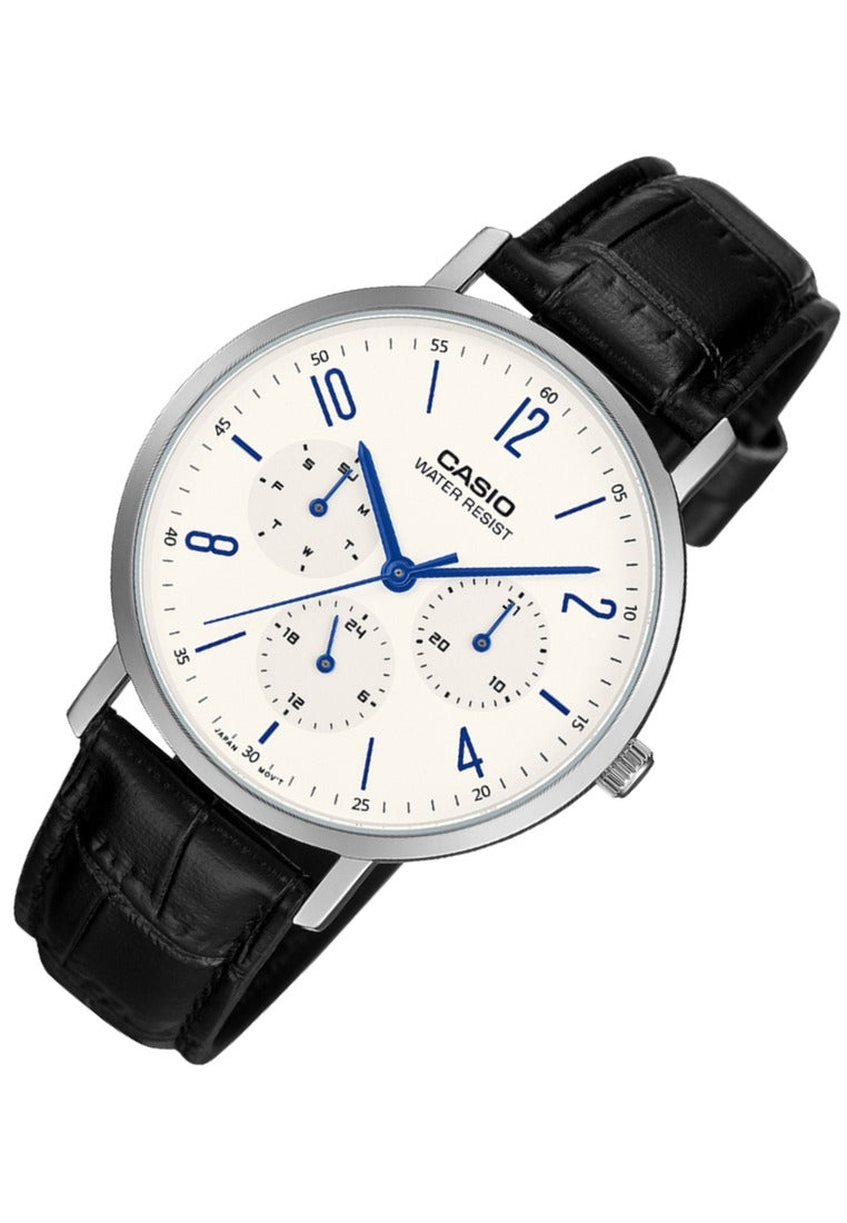 Casio Analog Leather Strap Watch for Men MTP-VT06L-7BDF-Watch Portal Philippines