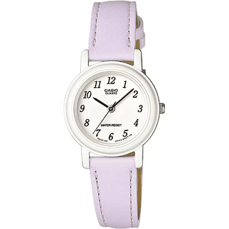Casio Analog LQ-139L-6B Lilac Leather Strap Women's Watch-Watch Portal Philippines