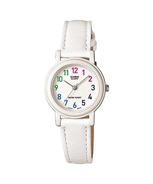 Casio Analog LQ-139L-7B White Leather Strap Women's Watch-Watch Portal Philippines