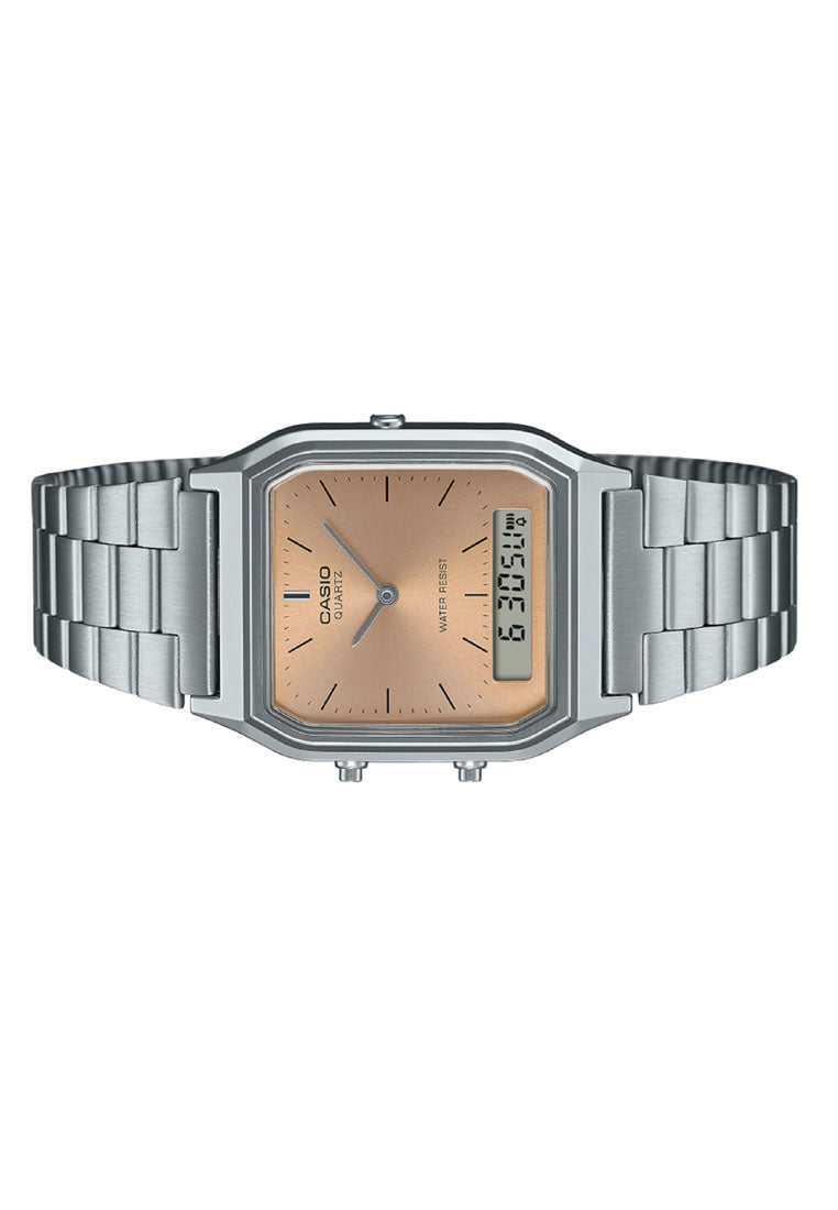 Casio AQ-230A-4A Digital Analog Stainless Steel Watch-Watch Portal Philippines