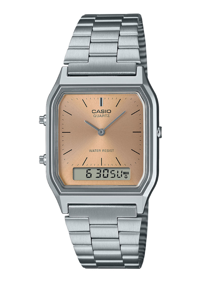 Casio AQ-230A-4A Digital Analog Stainless Steel Watch-Watch Portal Philippines