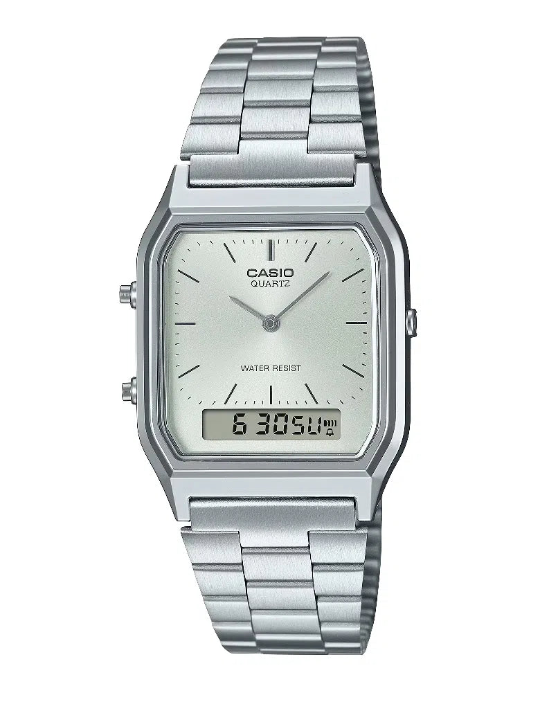 Casio AQ-230A-7AMQYDF Digital Analog Stainless Steel Strap Watch-Watch Portal Philippines