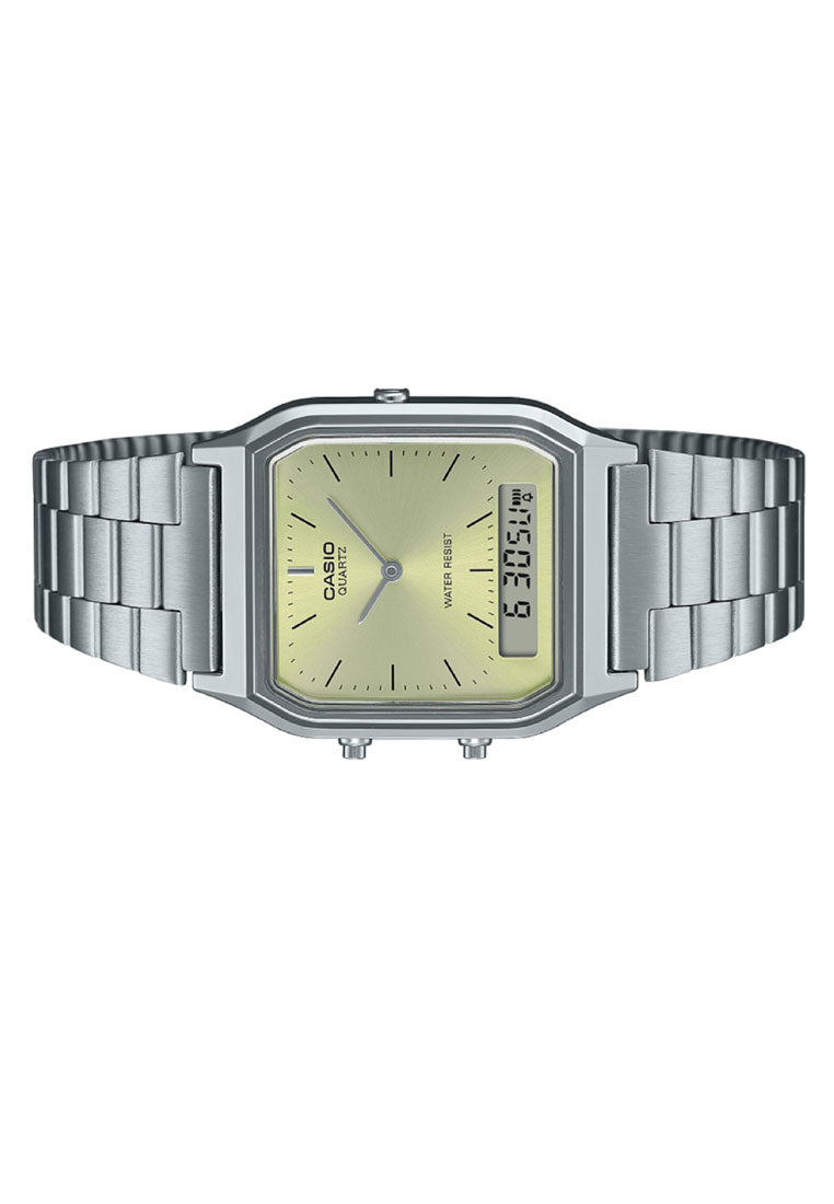 Casio AQ-230A-9A Digital Analog Stainless Steel Watch-Watch Portal Philippines