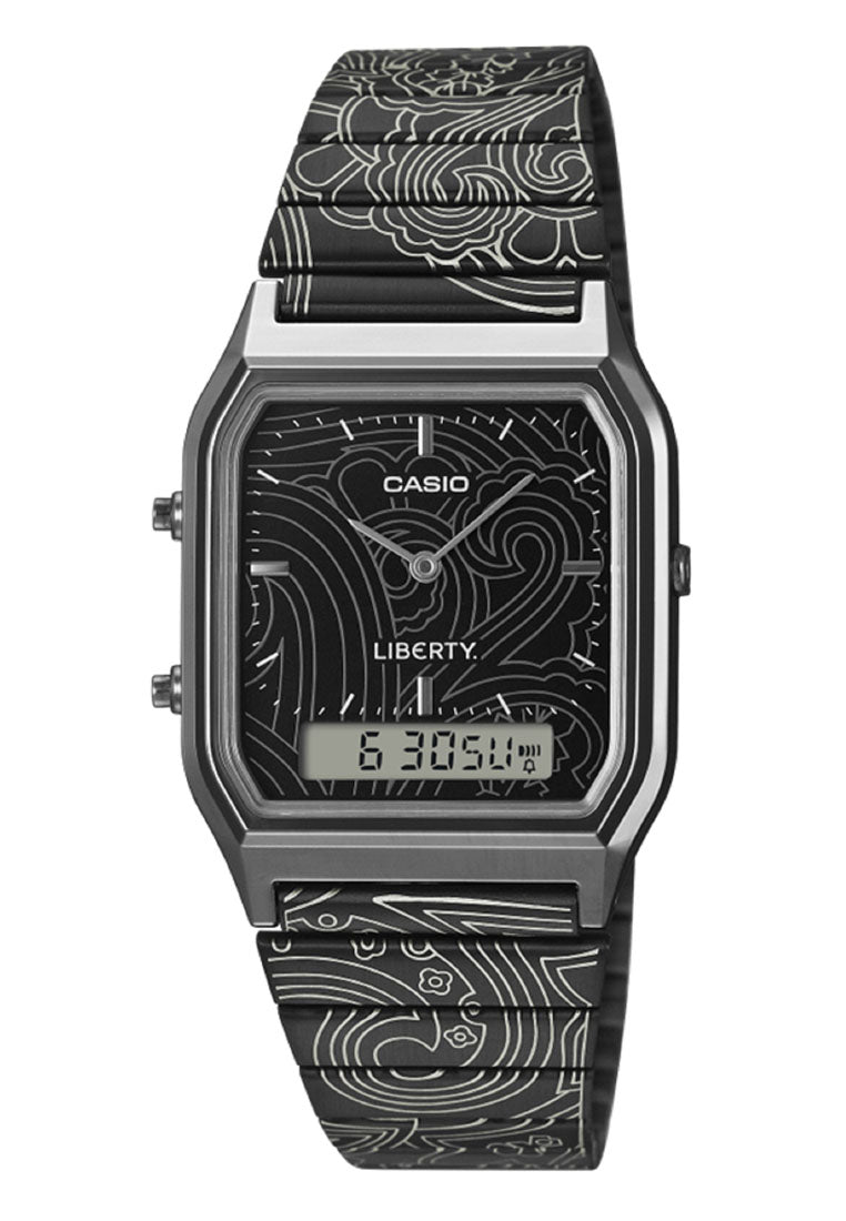 Casio AQ-230EBLT-1ADR "Liberty" Digital Analog Stainless Steel Strap Watch-Watch Portal Philippines