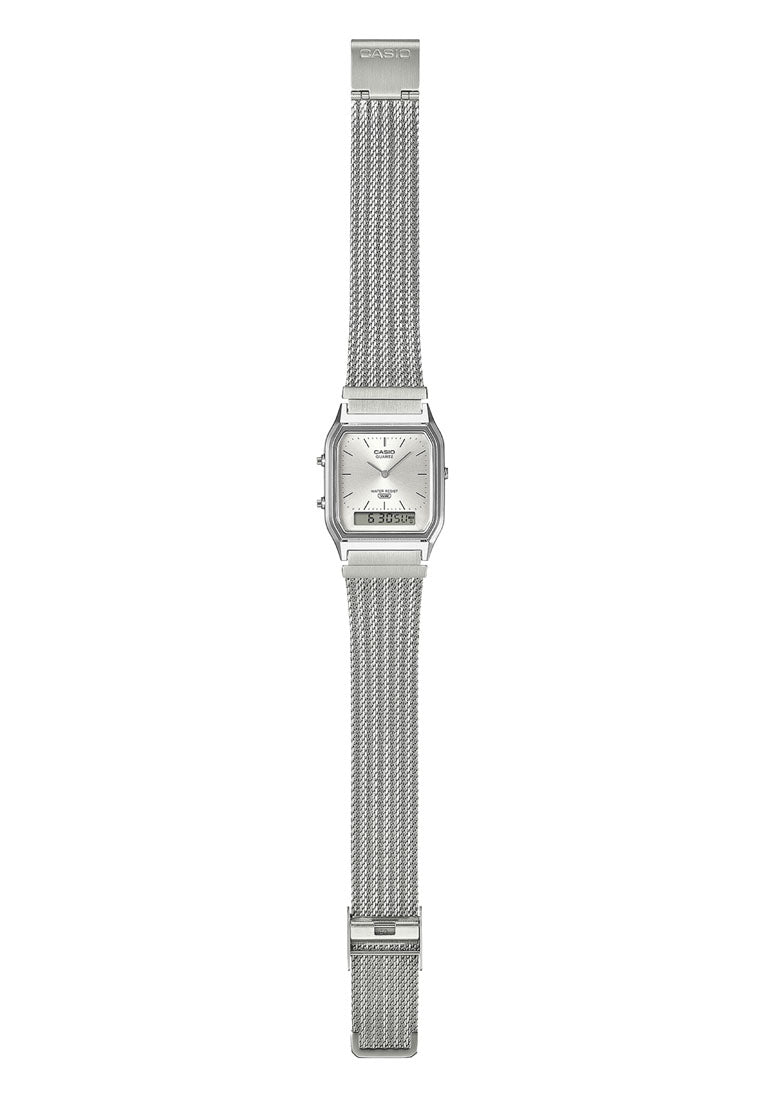 Casio AQ-230EM-7ADF Digital Analog Stainless Steel Strap Watch-Watch Portal Philippines