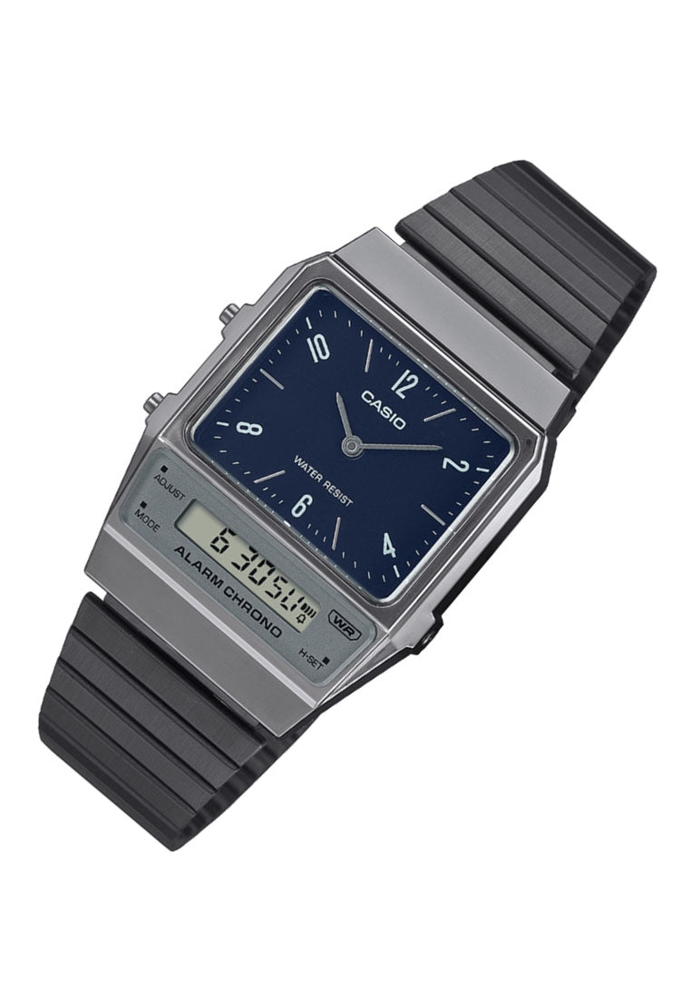 Casio AQ-800EB-2A Digital Analog Stainless Steel Strap Watch For Men-Watch Portal Philippines