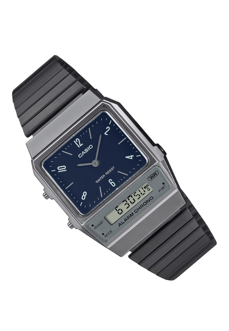 Casio AQ-800EB-2A Digital Analog Stainless Steel Strap Watch For Men-Watch Portal Philippines