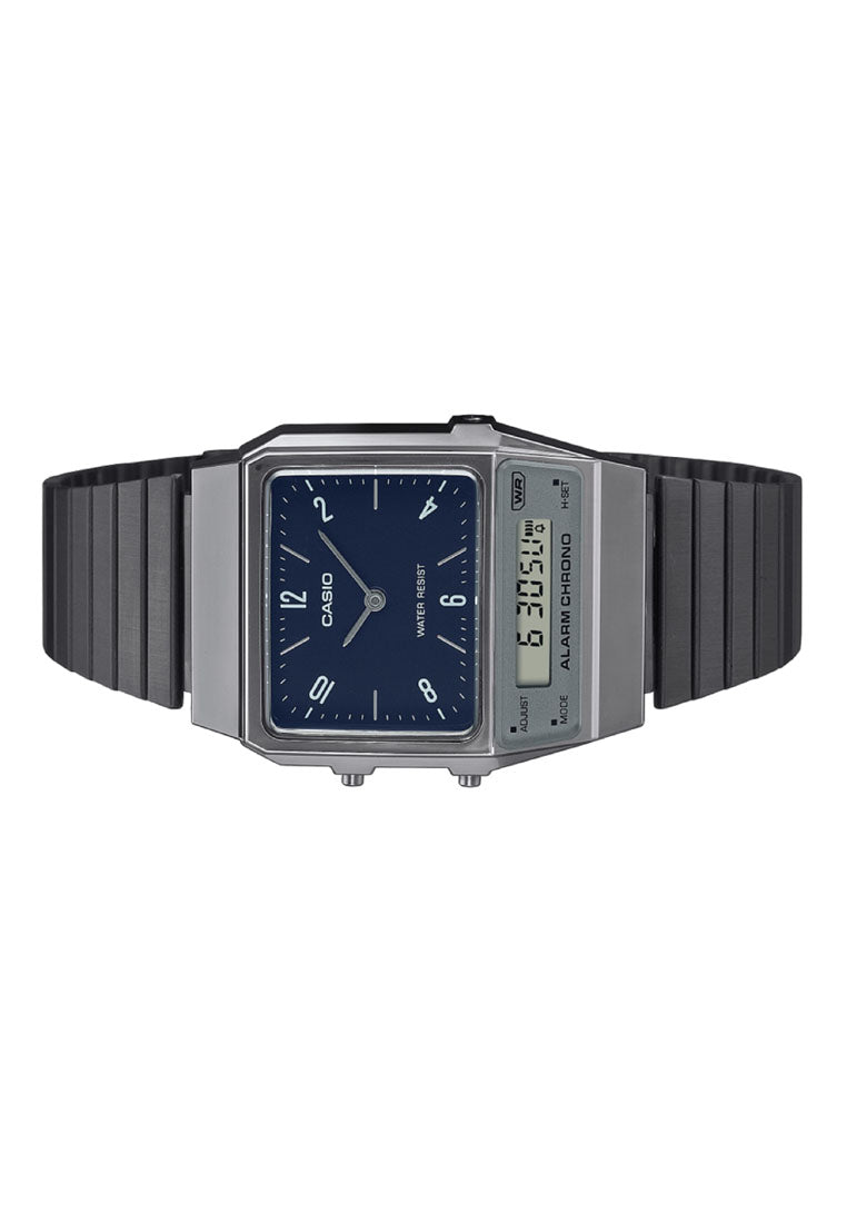 Casio AQ-800EB-2A Digital Analog Stainless Steel Strap Watch For Men-Watch Portal Philippines