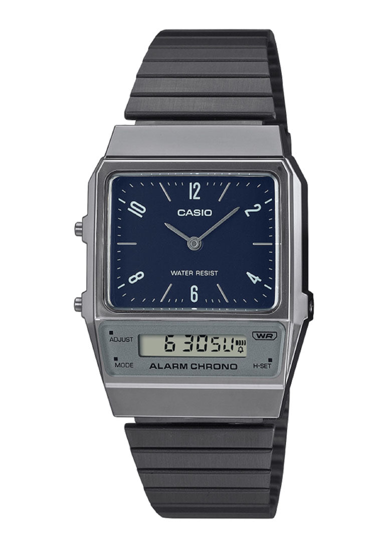 Casio AQ-800EB-2A Digital Analog Stainless Steel Strap Watch For Men-Watch Portal Philippines