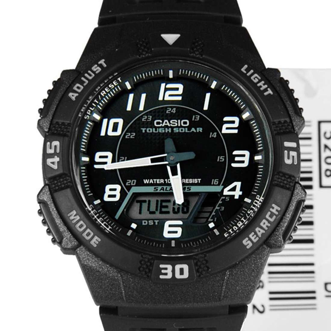 Casio AQ-S800W-1B Black Solar Powered Watch for Men-Watch Portal Philippines