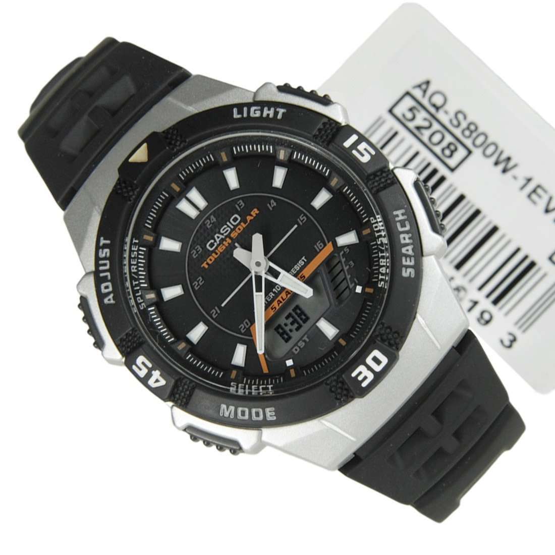 Casio AQ-S800W-1E Black Solar Powered Watch for Men-Watch Portal Philippines