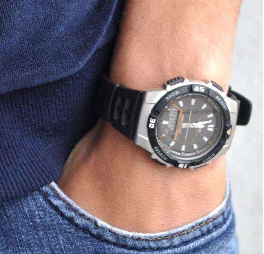 Casio AQ-S800W-1E Black Solar Powered Watch for Men-Watch Portal Philippines