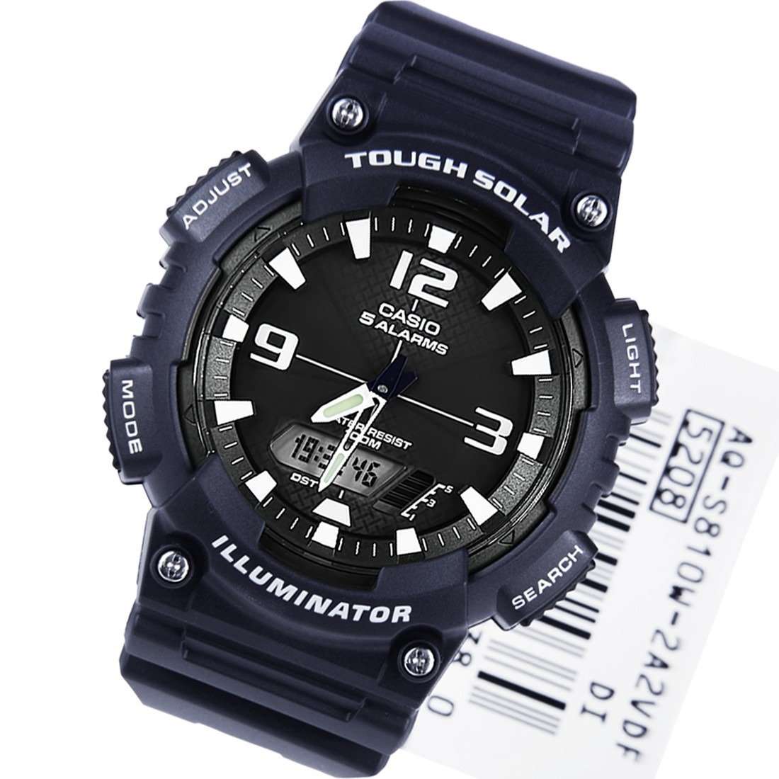 Casio AQ-S810W-2A2 Navy Blue Solar Powered Watch for Men-Watch Portal Philippines