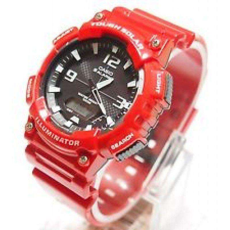 Casio AQ-S810WC-4A Red Solar Powered Watch For Men-Watch Portal Philippines