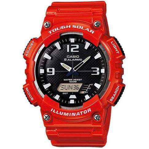 Casio AQ-S810WC-4A Red Solar Powered Watch For Men-Watch Portal Philippines