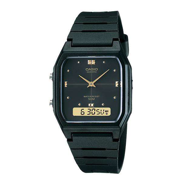 Casio AW-48HE-1AVDF All Black Resin Watch for Men and Women-Watch Portal Philippines