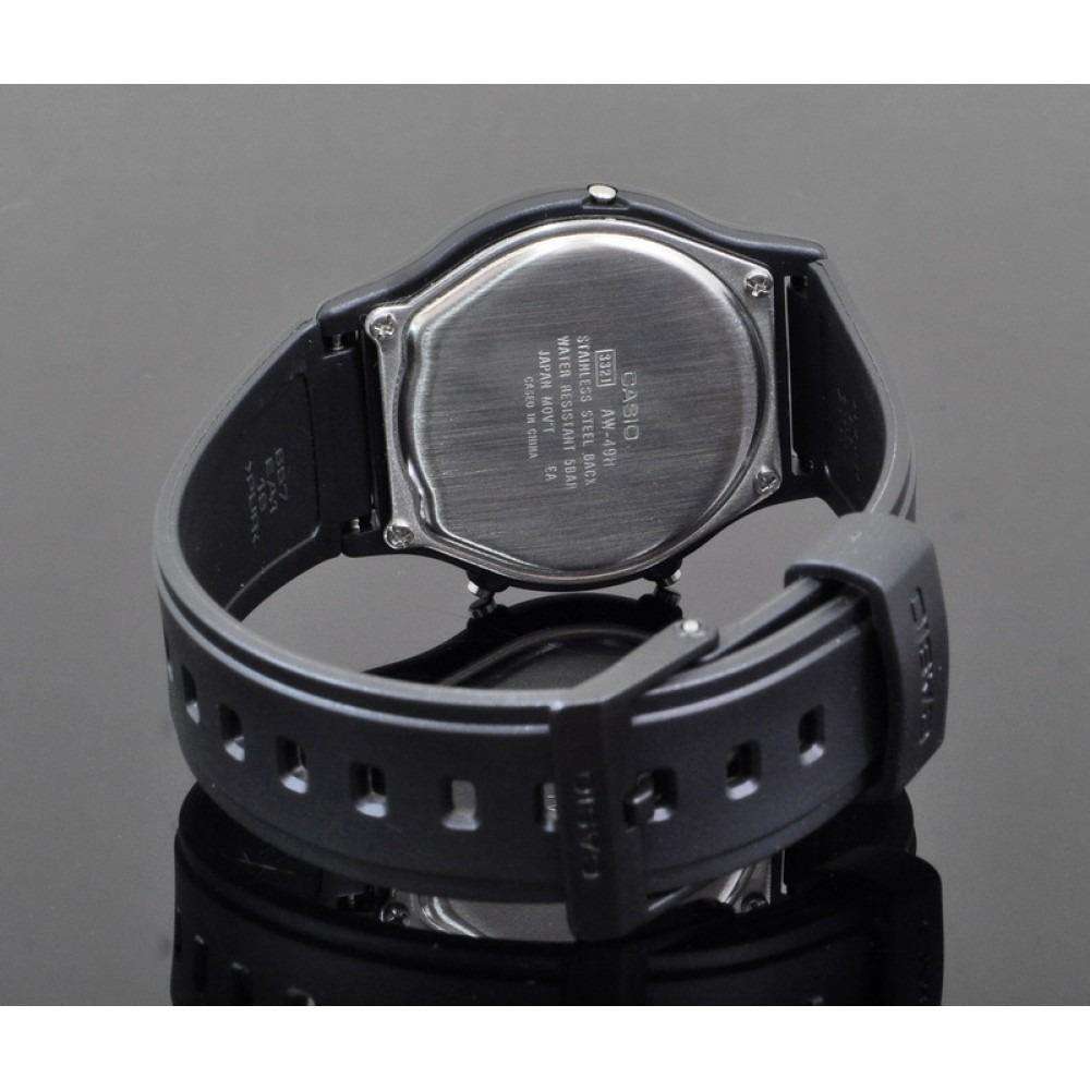 Casio AW-49H-1BVDF Black Resin Watch for Men and Women-Watch Portal Philippines