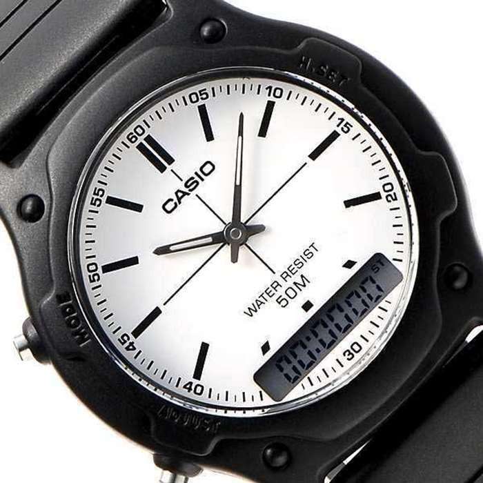 Casio AW-49H-7EVDF Black Resin Watch for Men and Women-Watch Portal Philippines