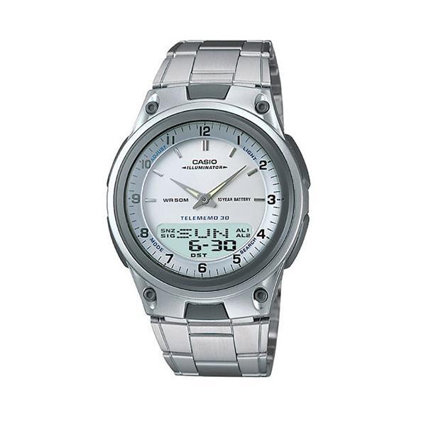 Casio AW-80D-7AVDF Silver Stainless Steel Strap Watch for Men-Watch Portal Philippines