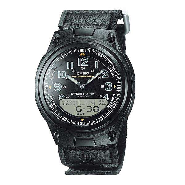 Casio AW-80V-1BVDF Black Nylon Watch for Men and Women-Watch Portal Philippines