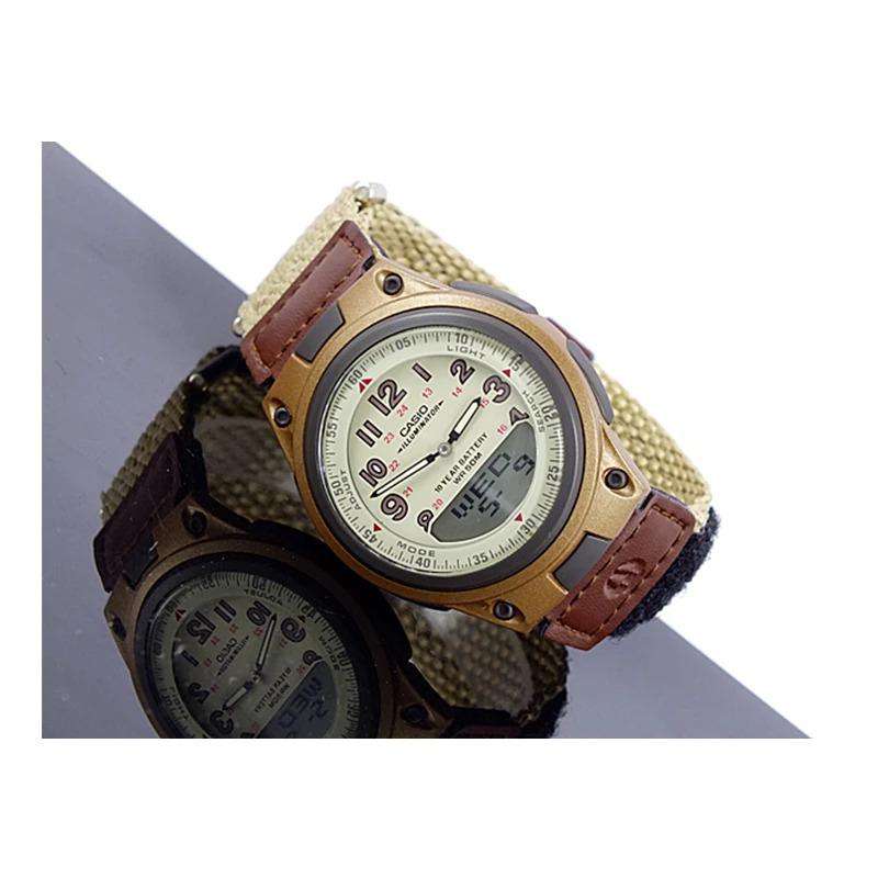 Casio AW-80V-5BVDF Brown Nylon Watch for Men and Women-Watch Portal Philippines