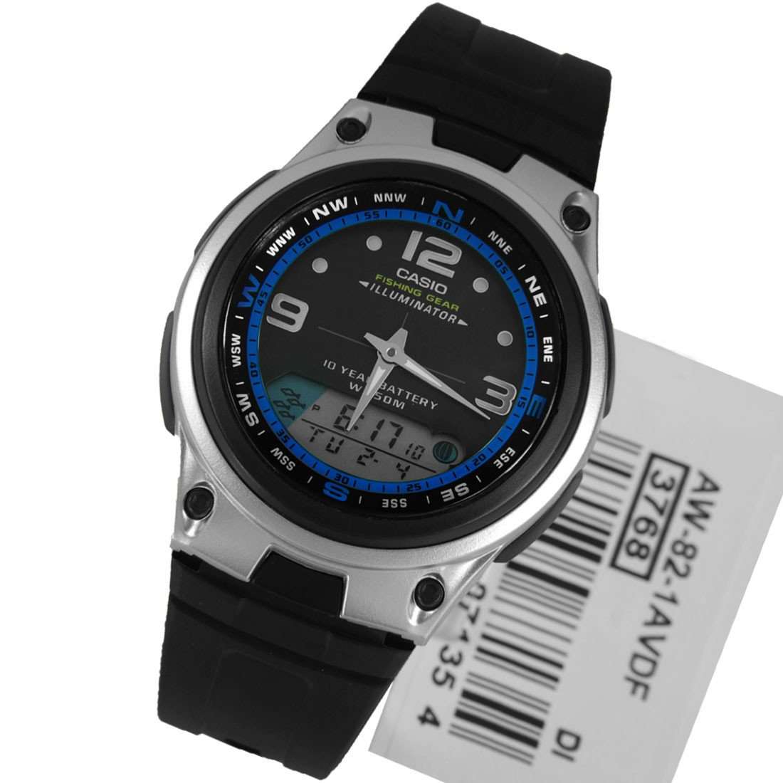 Casio AW-82-1AVDF Black Resin Watch for Men and Women-Watch Portal Philippines