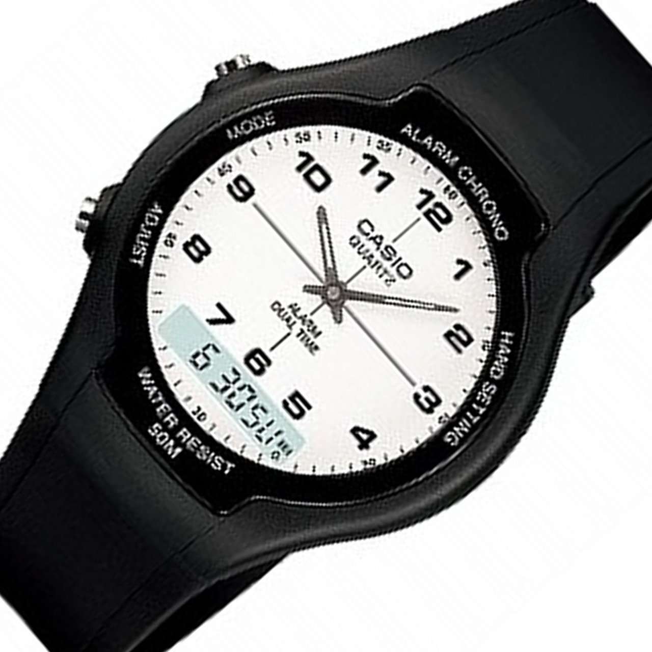 Casio AW-90H-7BVDF Black Resin Watch for Men and Women-Watch Portal Philippines