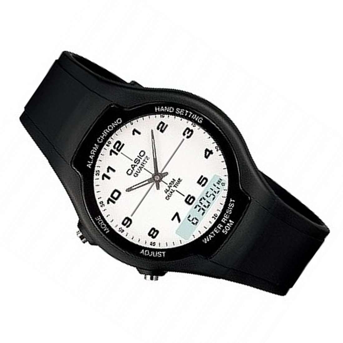 Casio AW-90H-7BVDF Black Resin Watch for Men and Women-Watch Portal Philippines