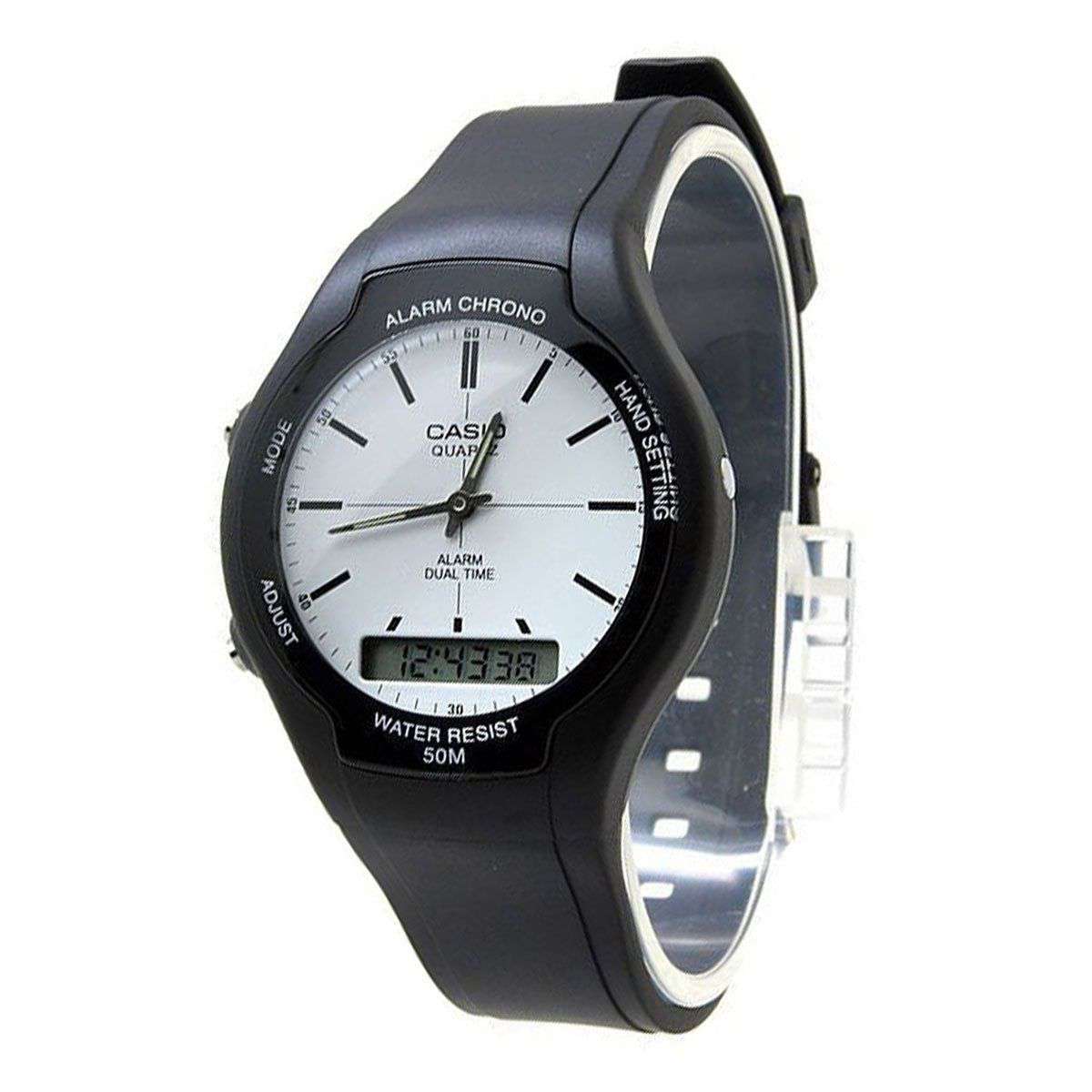 Casio AW-90H-7EVDF Black Resin Watch for Men and Women-Watch Portal Philippines