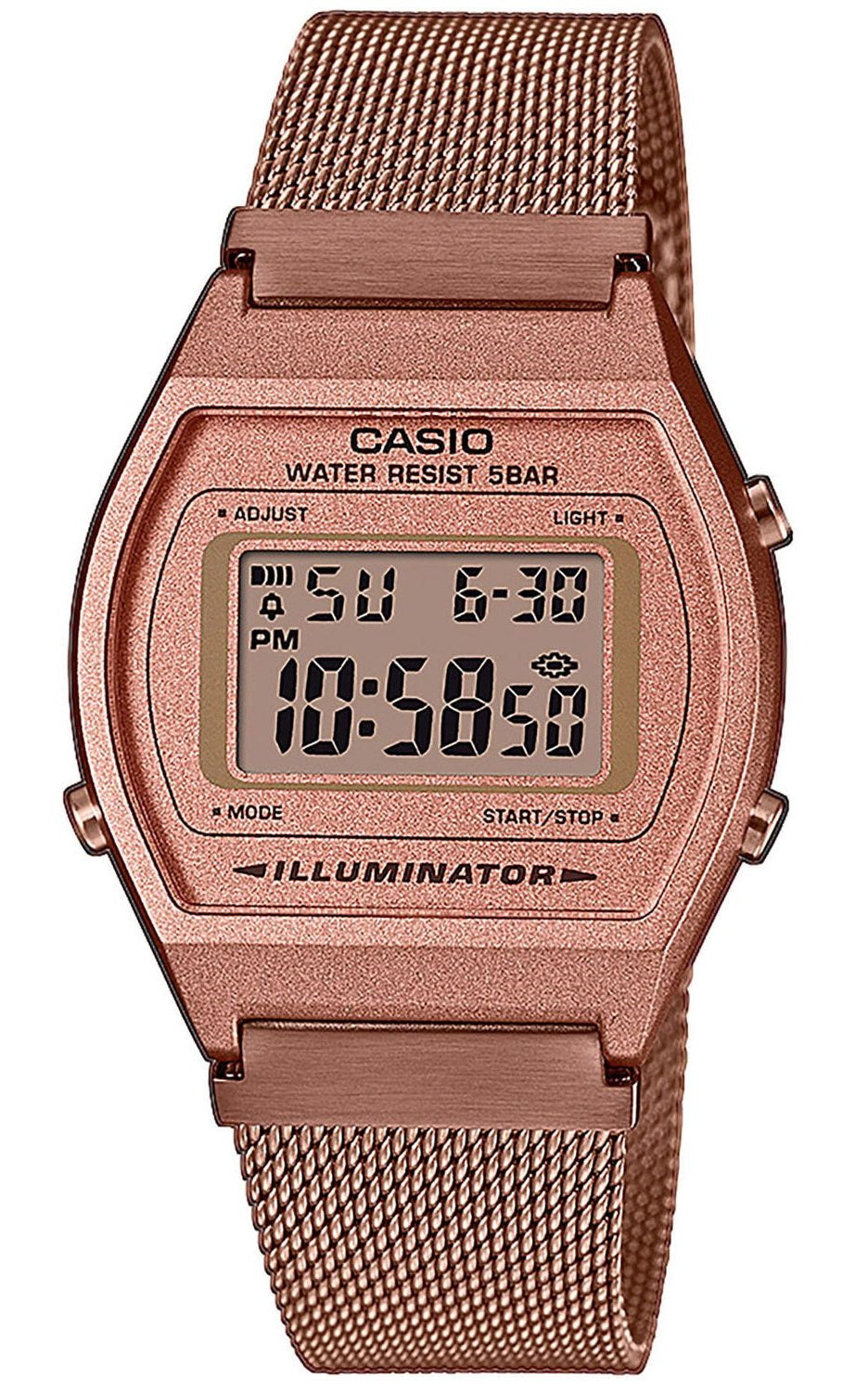 Casio B640WMR-5A Mesh strap Rose Gold watch for Women-Watch Portal Philippines