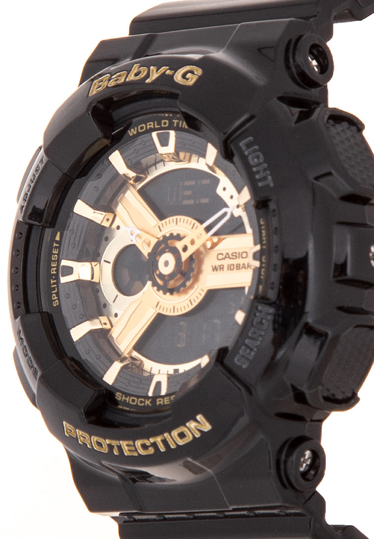 Casio Baby-g BA-110-1A Digital Analog Rubber Strap Watch For Women-Watch Portal Philippines