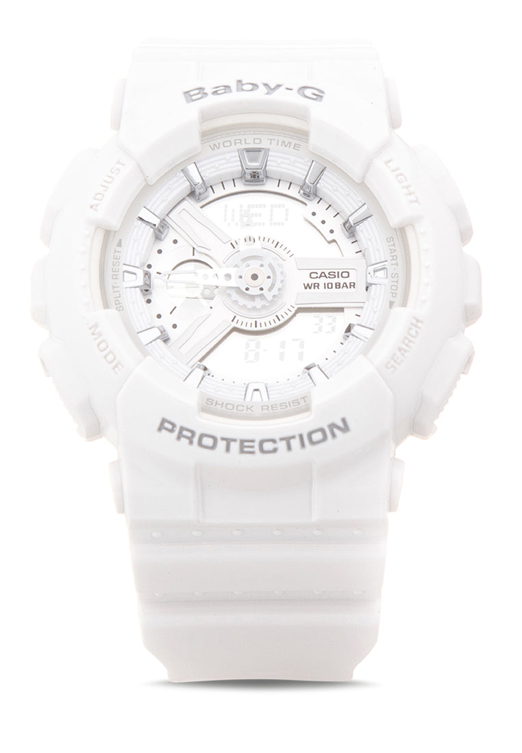 Casio Baby-g BA-110-7A3 Digital Analog Rubber Strap Watch For Women-Watch Portal Philippines