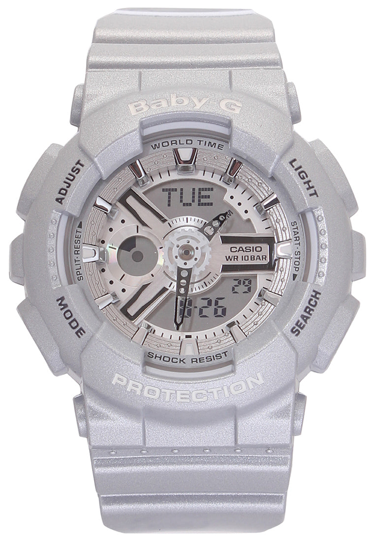 Casio Baby-g BA-110-8A Digital Analog Rubber Strap Watch For Women-Watch Portal Philippines