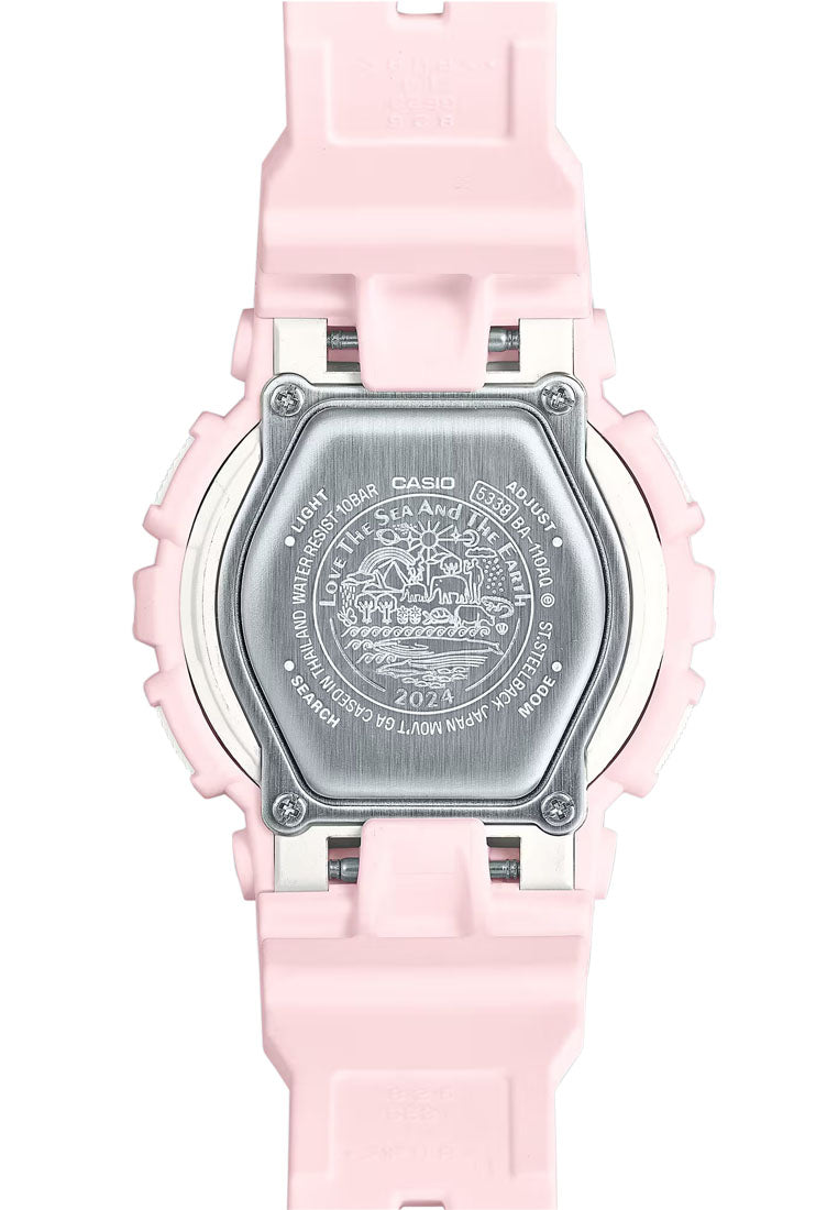 Casio Baby-g BA-110AQ-4A "Aqua Planet" Digital Analog Rubber Strap Watch For Women-Watch Portal Philippines