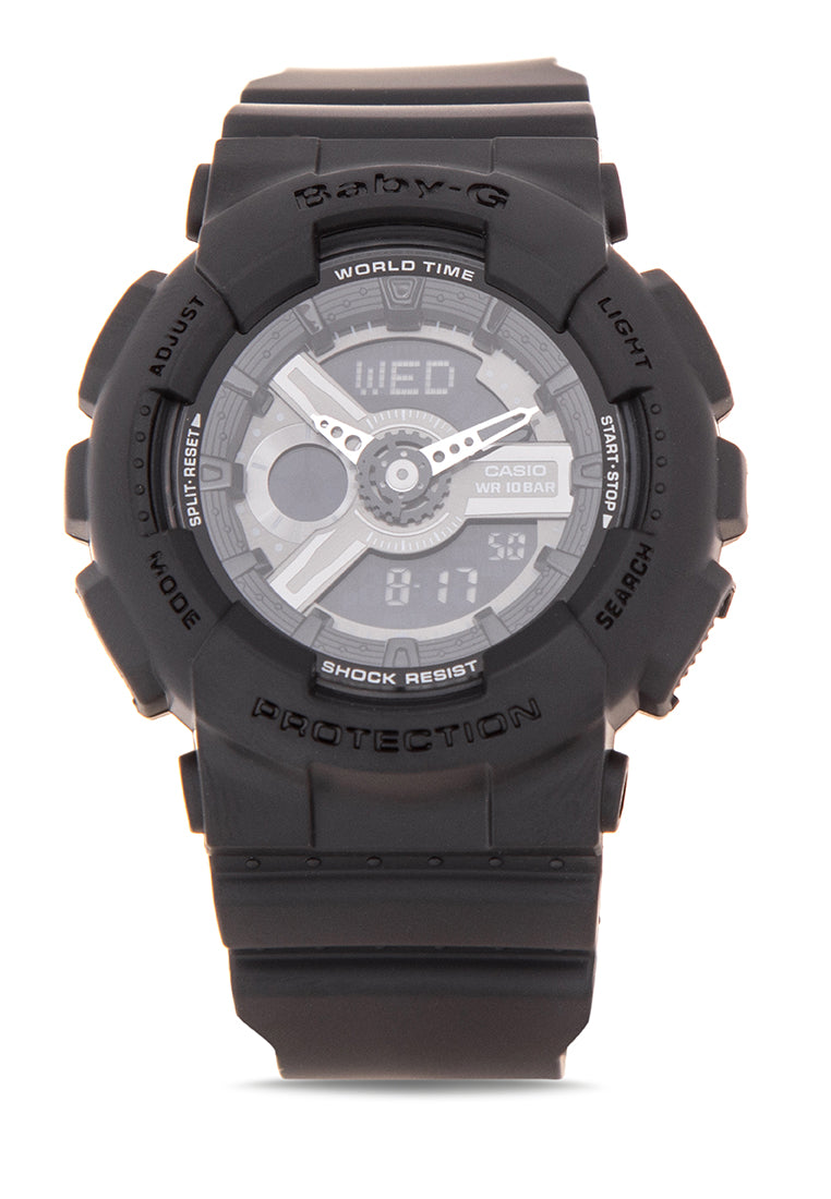 Casio Baby-g BA-110BC-1A Digital Analog Rubber Strap Watch For Women-Watch Portal Philippines