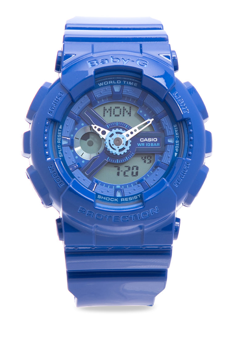 Casio Baby-g BA-110BC-2A Digital Analog Rubber Strap Watch For Women-Watch Portal Philippines